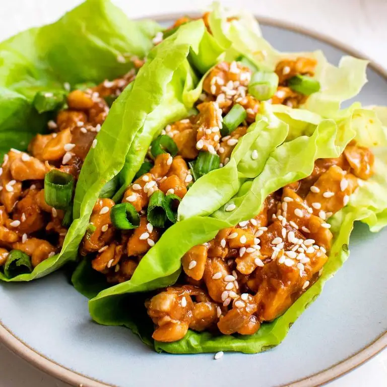 Asian-Inspired Shredded Chicken Lettuce Wraps