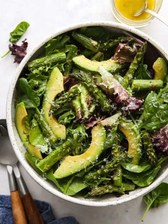 Asparagus and Avocado Salad with Lemon Vinaigrette
