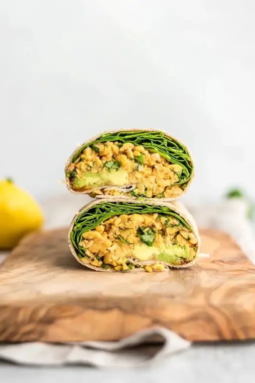 Avocado and Chickpea Wrap