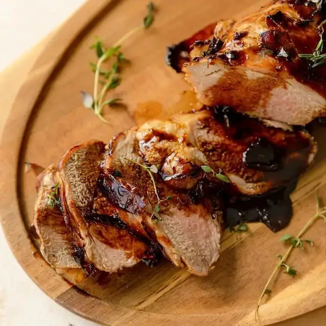 Balsamic Glazed Air Fryer Pork Loin