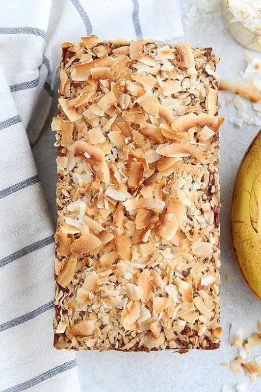 Banana Bread with Coconut Flakes