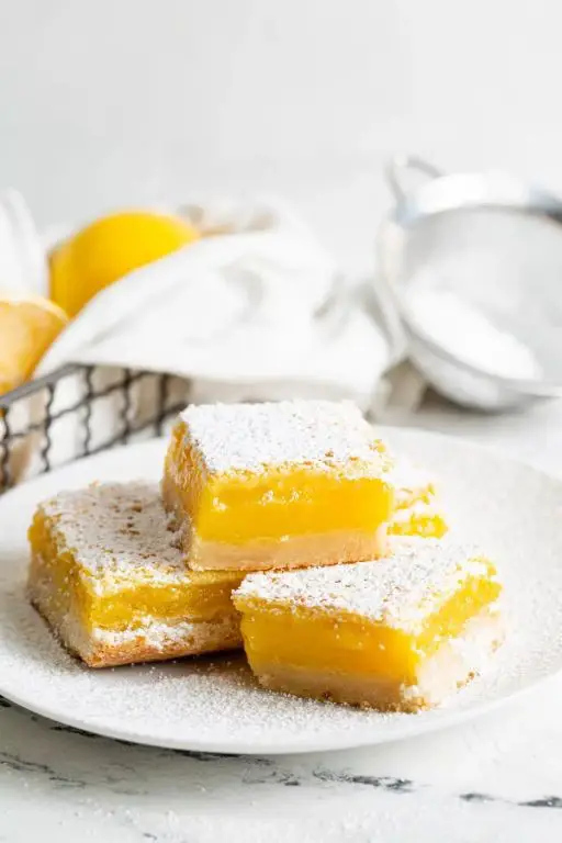 Barley Flour Lemon Bars