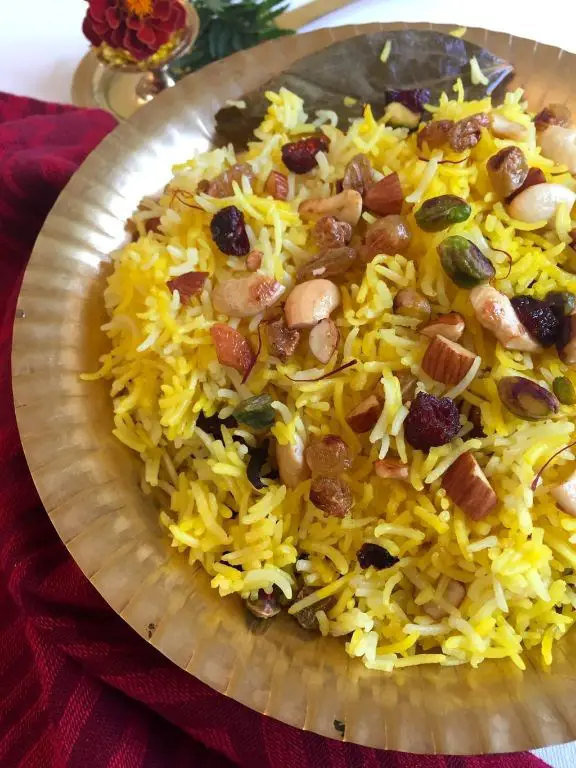 Basmati Pilaf with Saffron and Nuts