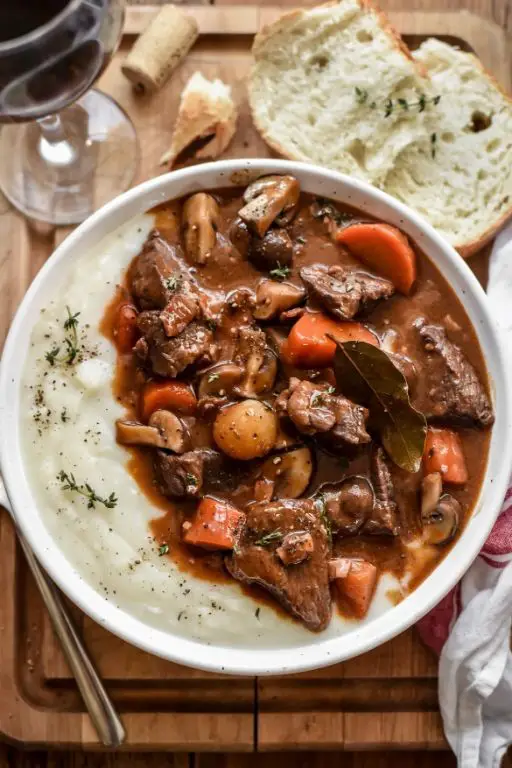Beef Bourguignon with Red Wine