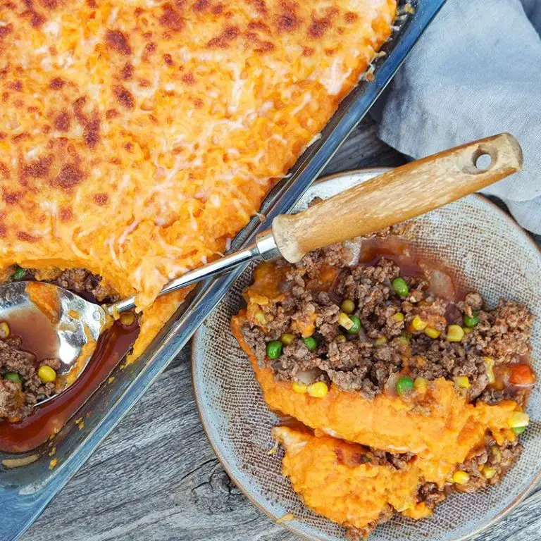 Beef and Sweet Potato Shepherd