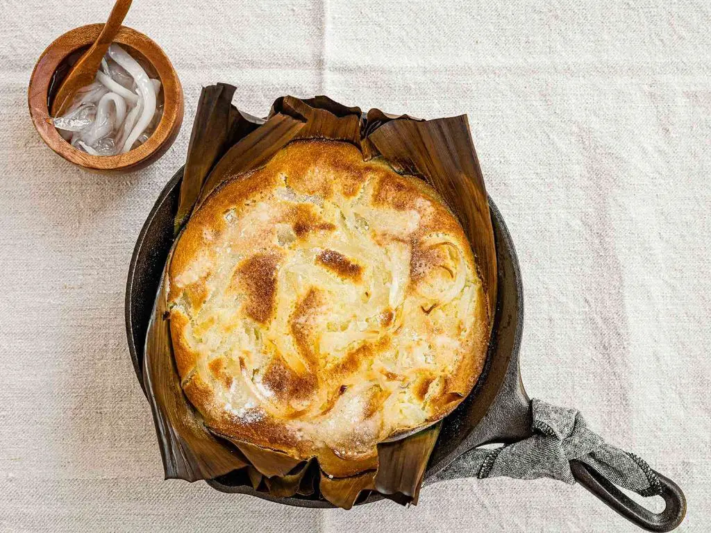 Bibingka - A traditional rice cake.