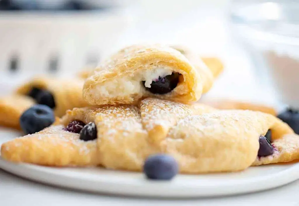 Blueberry Cream Cheese Crescent Roll Breakfast Pastries