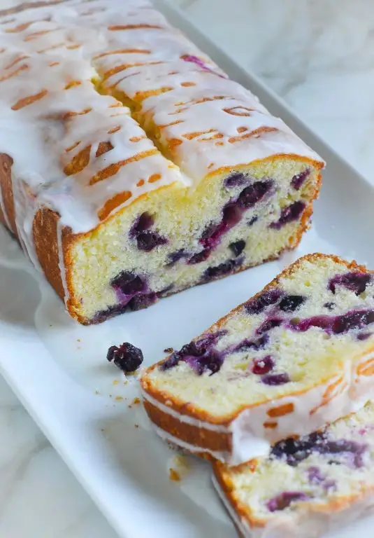 Blueberry Lemon Drizzle Cake