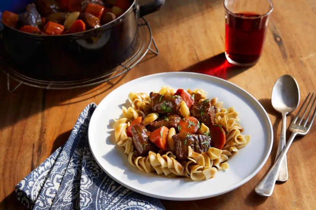 Braised Pork Cushion with Red Wine Sauce
