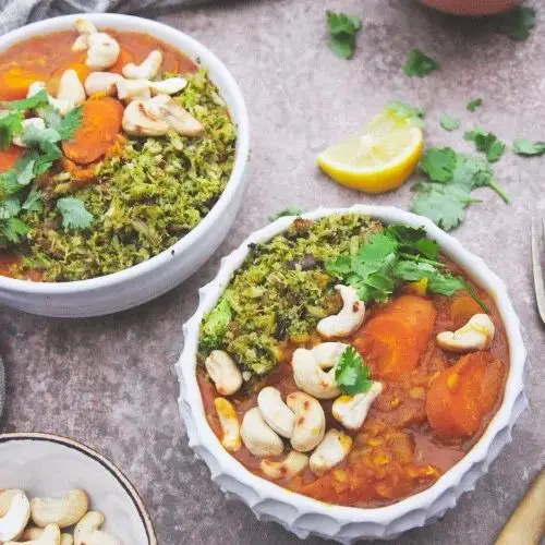 Broccoli and Carrot Lentil Curry