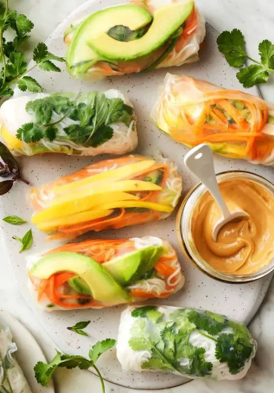 Broccoli and Carrot Spring Rolls
