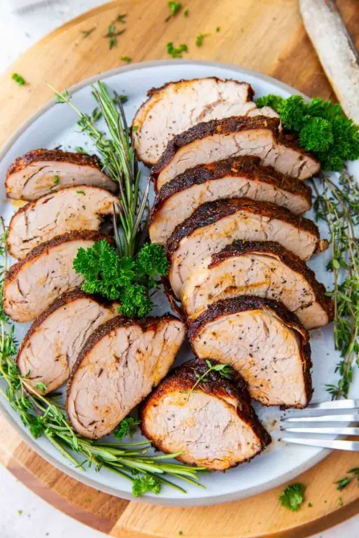 Brown Sugar Crusted Air Fryer Pork Loin