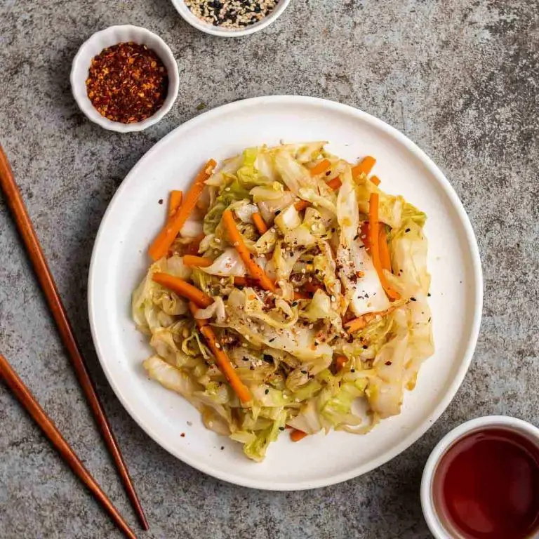Cabbage and Carrot Stir-Fry