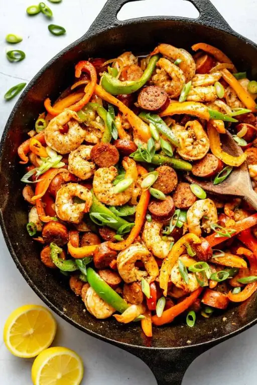 Cajun Shrimp and Sausage Skillet
