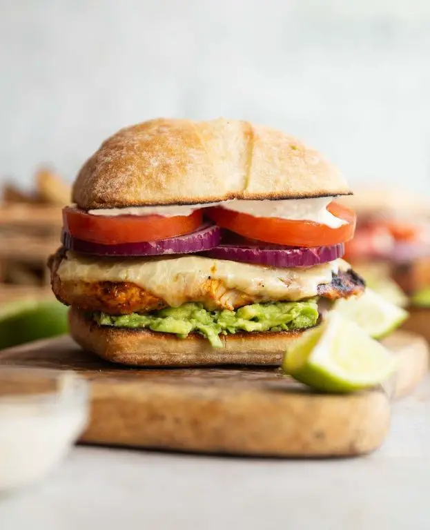 Cajun Spicy Chicken Sandwich with Avocado Spread