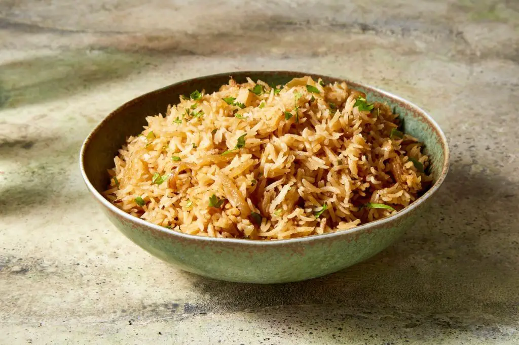 Caramelized Onion and Vegetable Rice