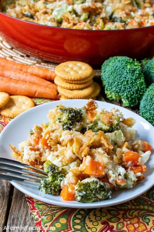 Cheesy Broccoli and Carrot Casserole