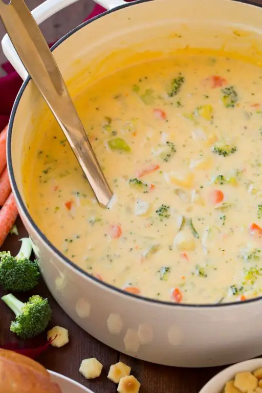 Cheesy Broccoli and Potato Soup