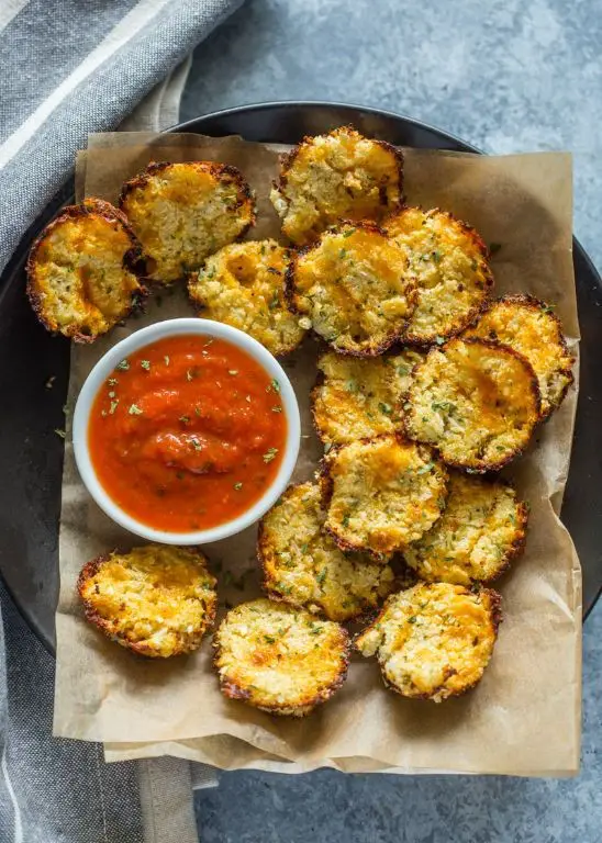 Cheesy Cauliflower Bites