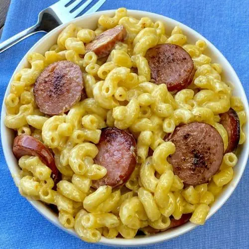 Cheesy Kielbasa Mac and Cheese