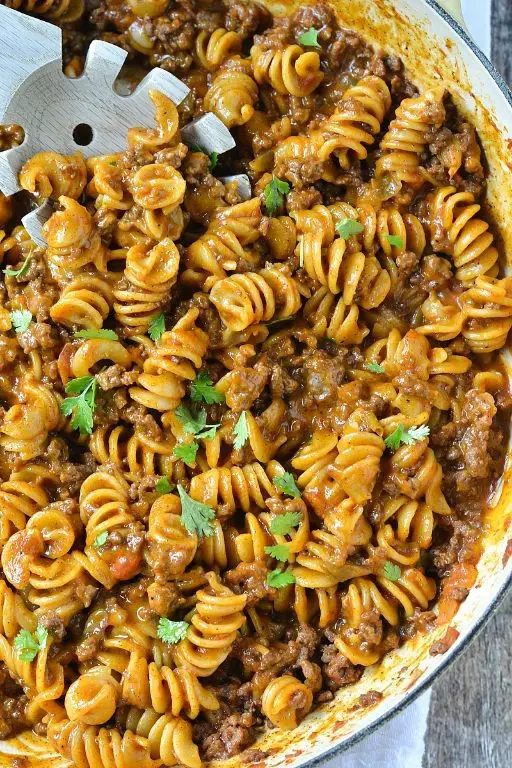 Cheesy Taco Pasta