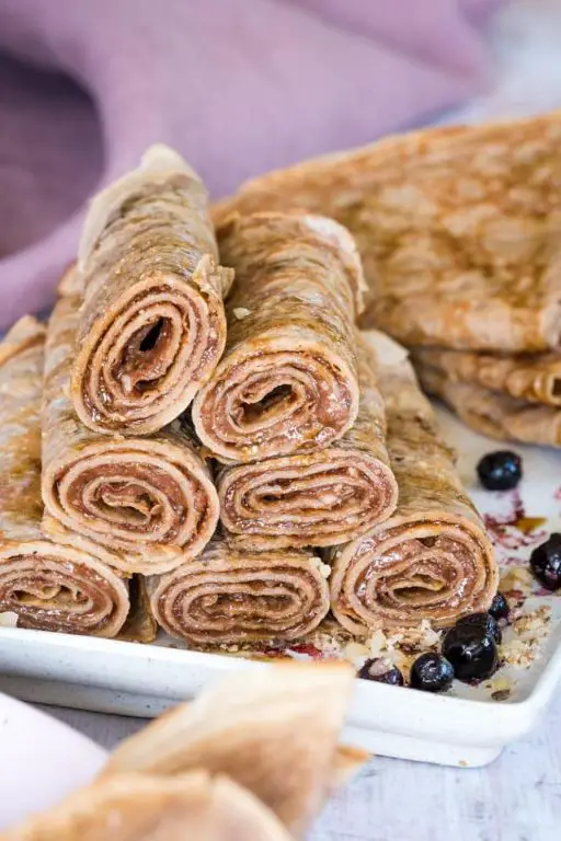 Chestnut Flour Crepes with Fresh Berries