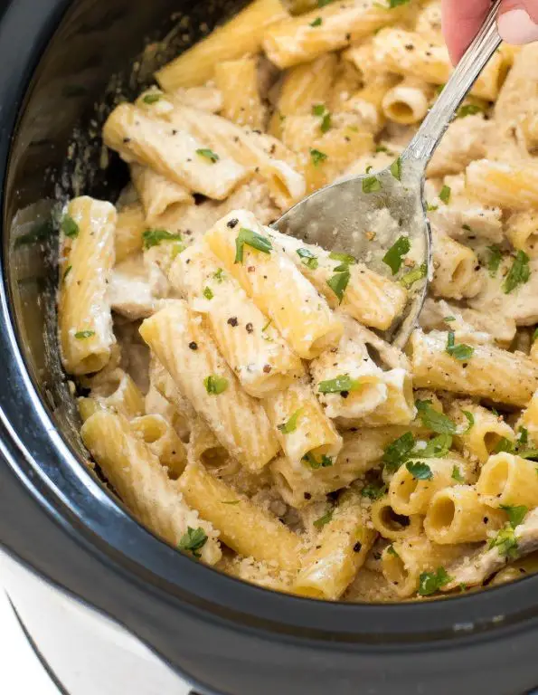Chicken Alfredo Freezer Crockpot Dish