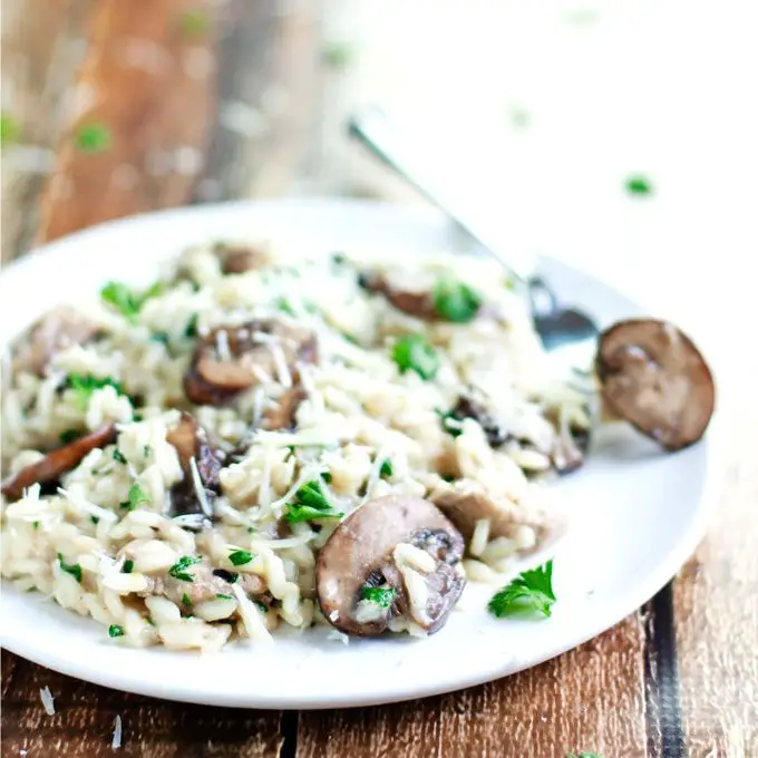 Chicken Barb and Mushroom Risotto