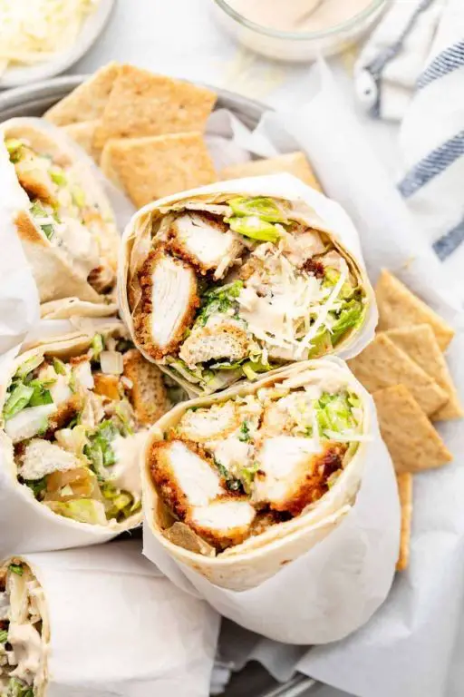 Chicken Caesar Salad Wrap