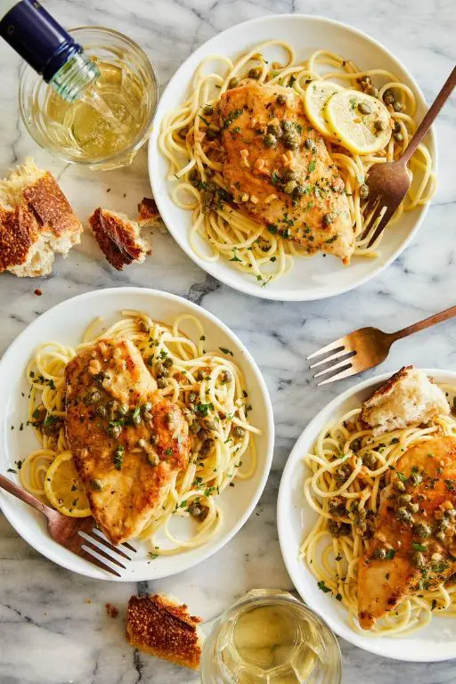 Chicken Piccata with Pasta