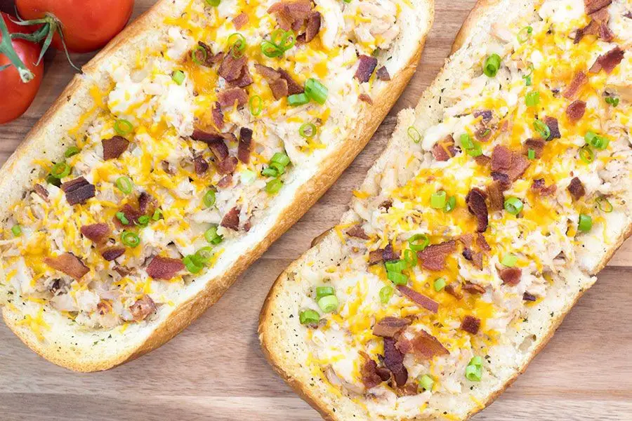 Chicken and Bacon Stuffed French Bread