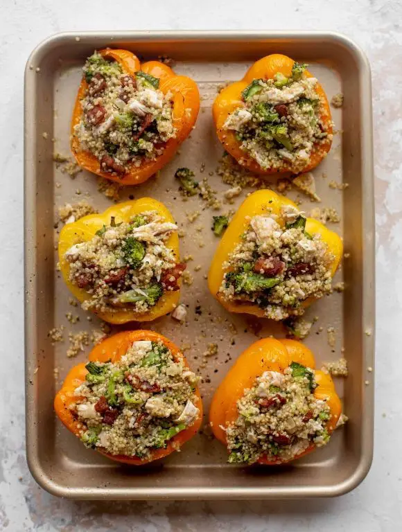Chicken and Bacon Stuffed Peppers