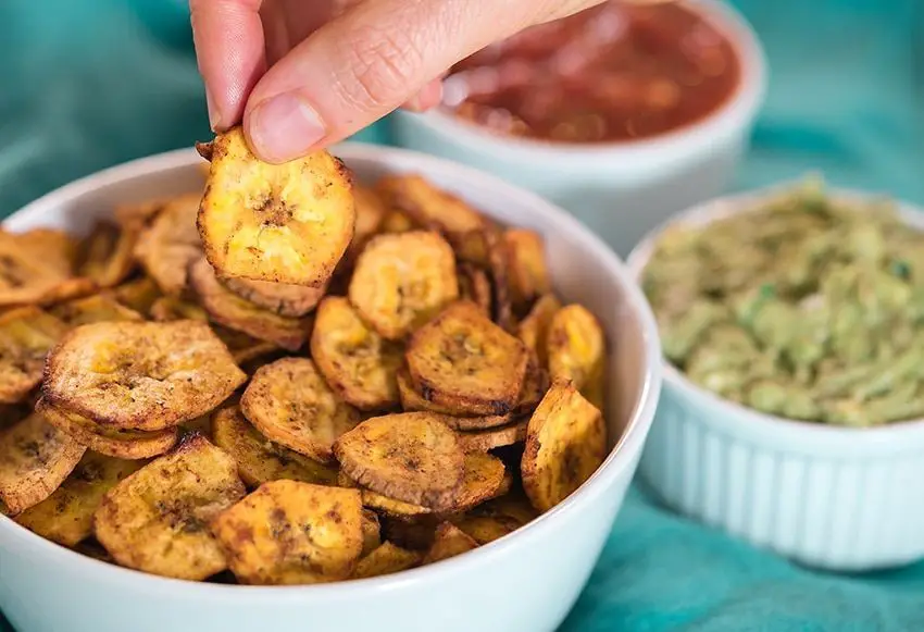 Chili Lime Baked Plantain Slices