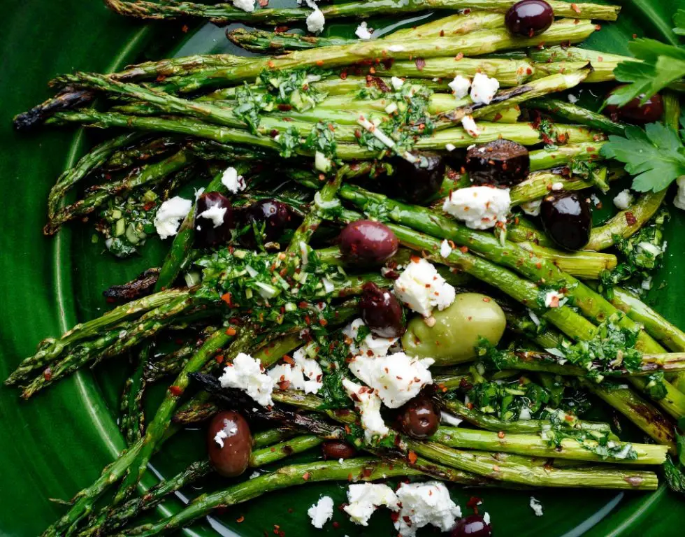 Chimichurri Flavored Grilled Asparagus