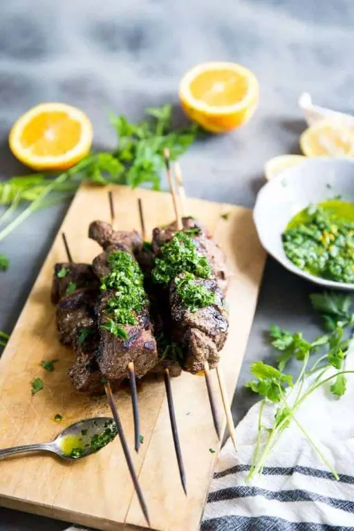 Chimichurri Infused Beef Kebabs