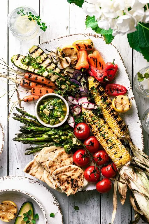 Chimichurri Marinated Grilled Vegetables