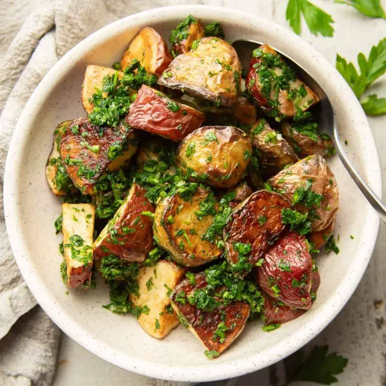 Chimichurri Smothered Grilled Potatoes