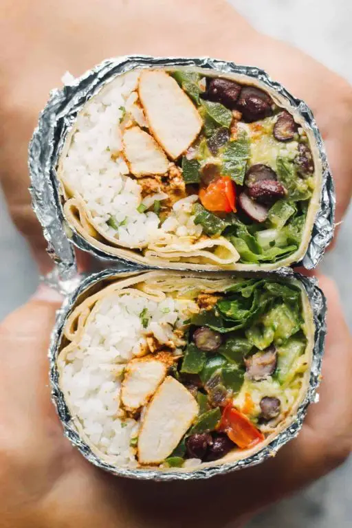 Chipotle Shredded Chicken Burritos