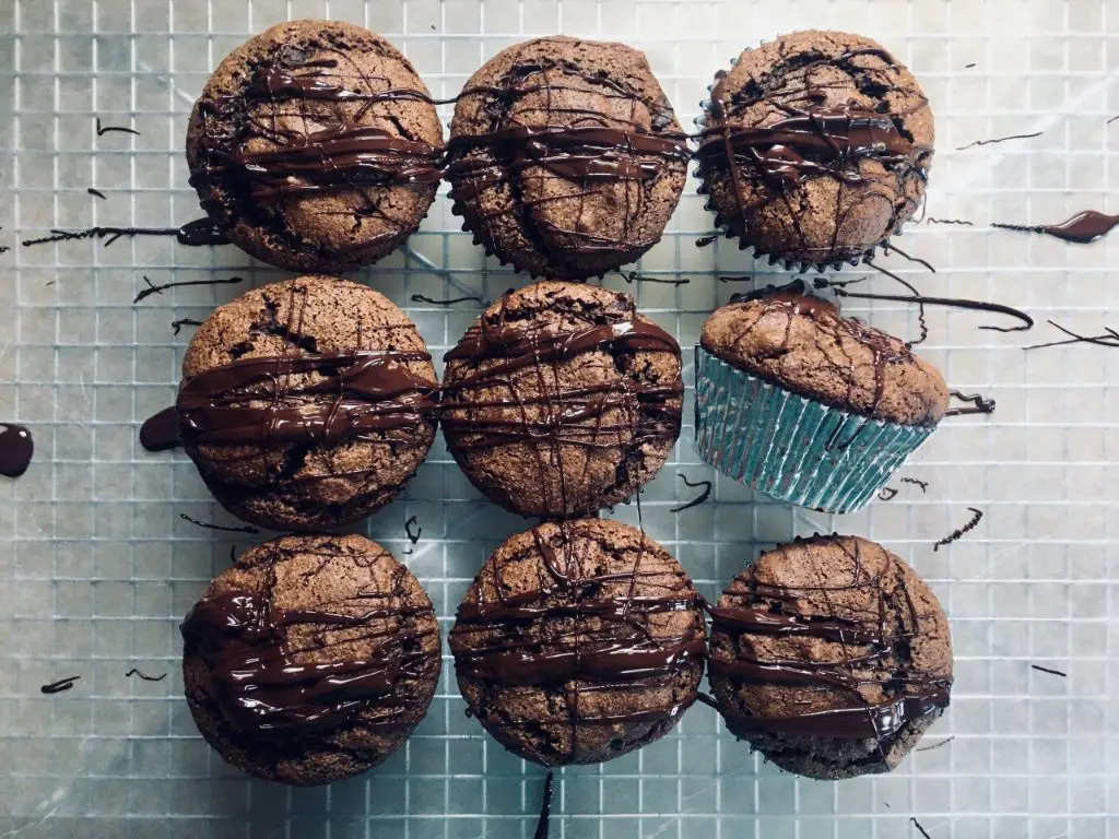 Chocolate Almond Muffins