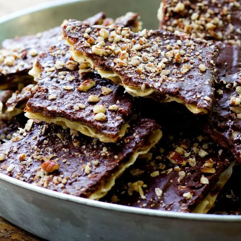 Chocolate Matzo Brittle