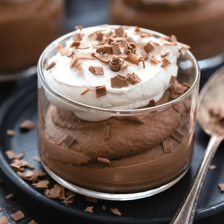 Chocolate Mousse with Whipped Cream