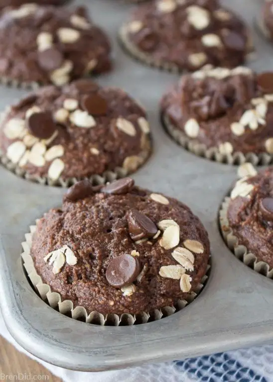 Chocolate Oatmeal Muffins