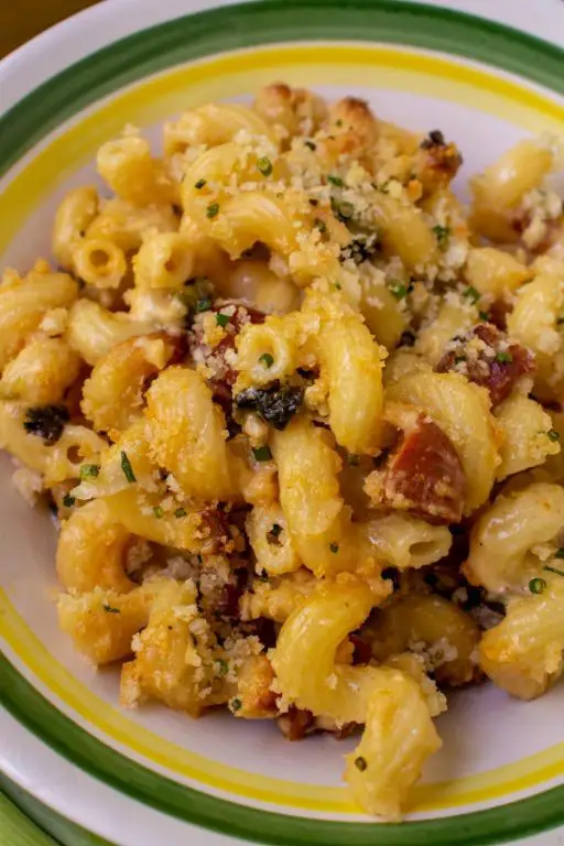 Chorizo and Poblano Longhorn Mac and Cheese