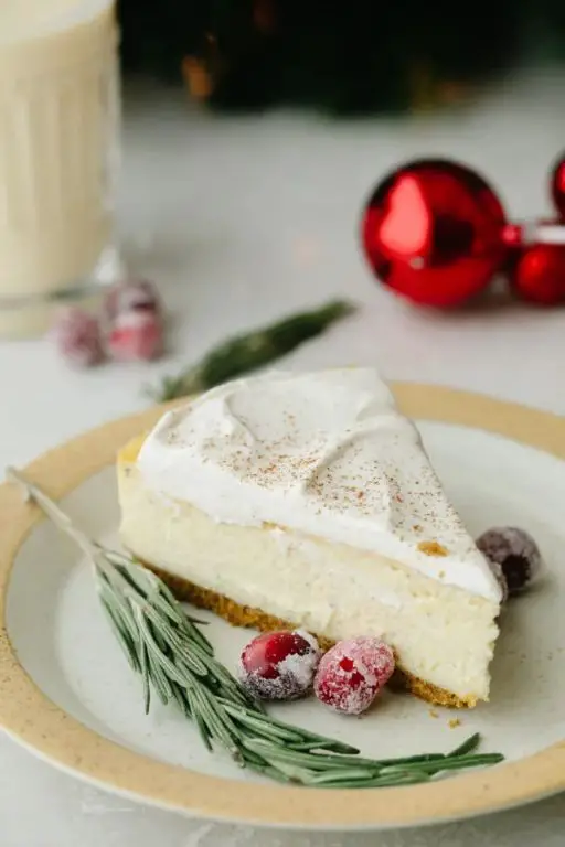 Classic Eggnog Cheesecake