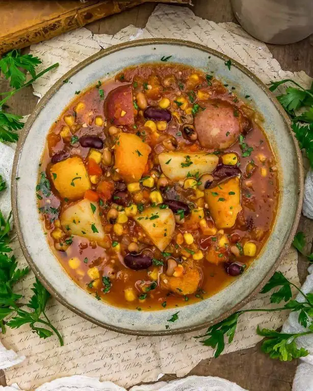 Classic Three Sisters Stew with Corn, Beans, and Squash