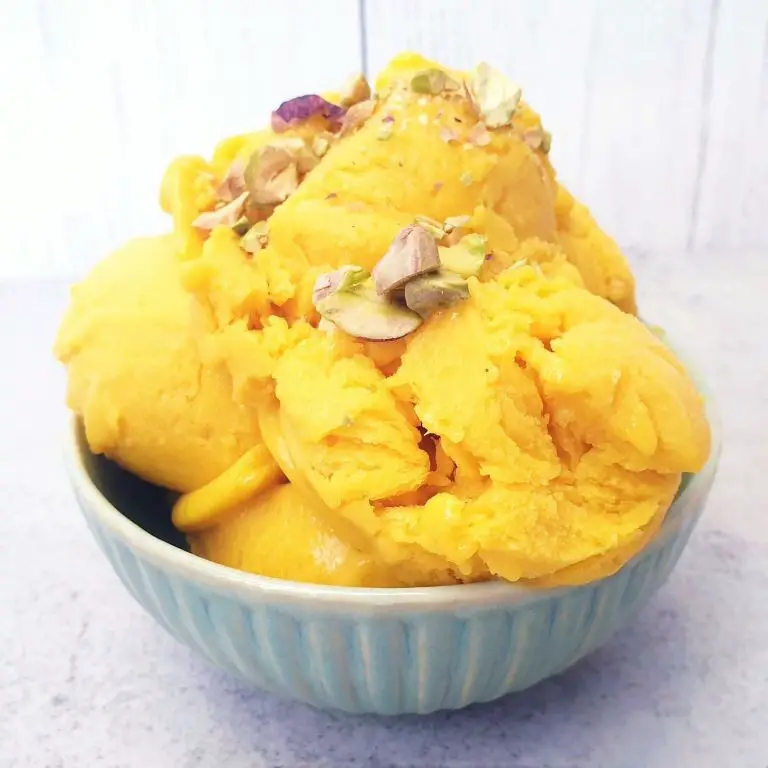 Coconut Mango Raw Ice Cream