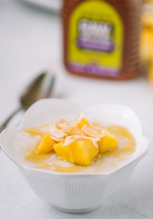 Coconut Milk Custard with Vanilla Bean