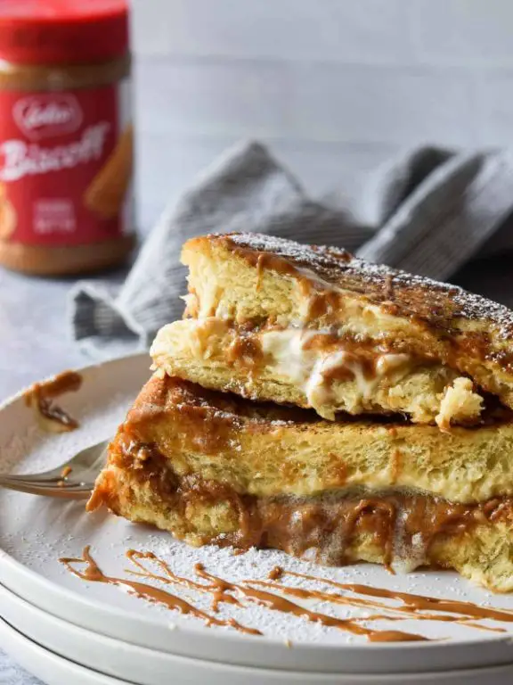 Cookie Butter Stuffed French Toast