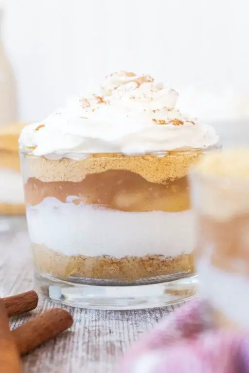 Cool Whip and Apple Pie Filling Parfait