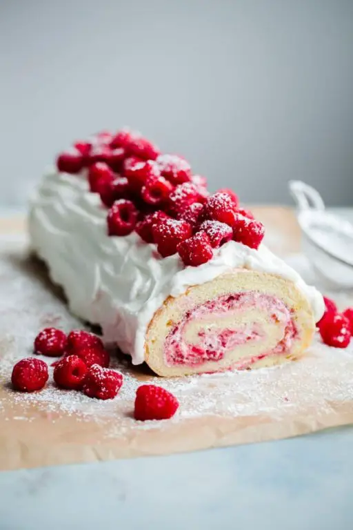 Cool Whip and Raspberry Jelly Roll